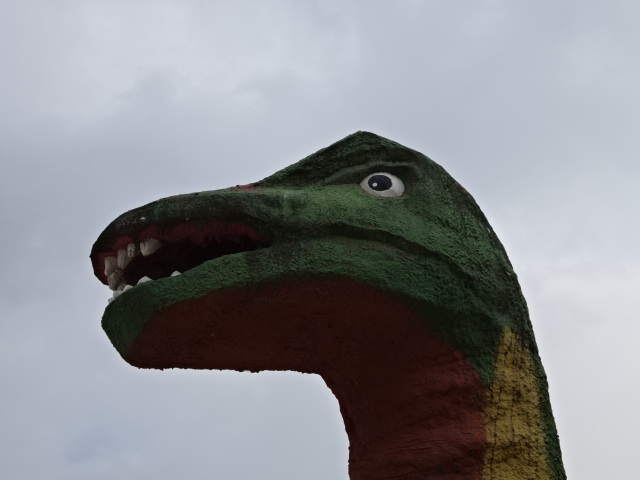 恐竜スライダーの顔アップ