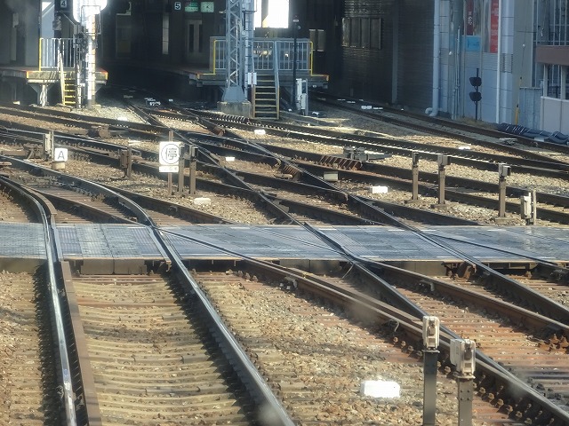 大和西大寺駅の分岐器