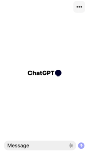 ChatGPTiPhone用アプリのスタート画面
