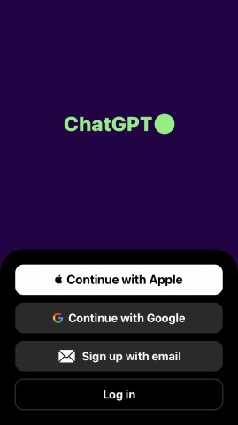 ChatGPTアプリ起動写真